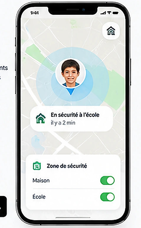 Application parentale avec carte de localisation pour la montre NivoKid